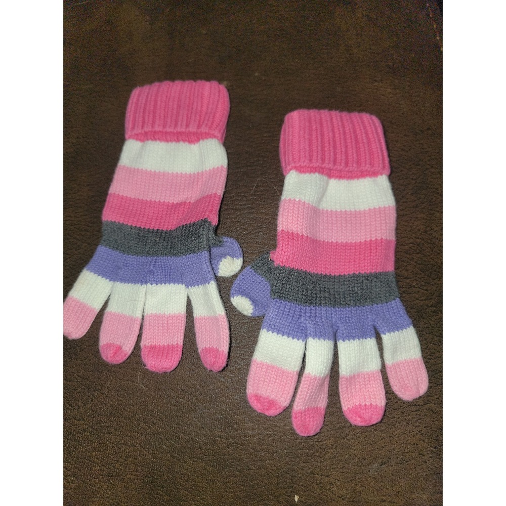 Gymboree superstar gloves striped size 5 7